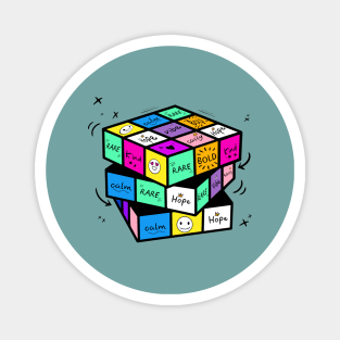 Colorful Rubik's Cube of YOU Magnet